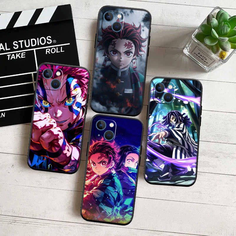 Чехол для телефона ED3 Anime Demon Slayer для Samsung A35 A25 A24 A15 A05S A05 M55 M35 M15 A06 A16 A02 A12 A13 A10 A20 A30 A22 A31 A32 A33 A41 A42 A50