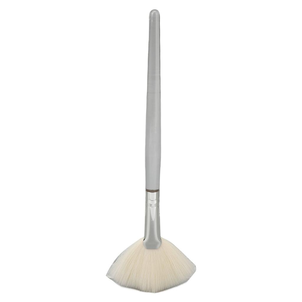 Кисть-веер для маски для лица с прозрачной ручкой, плоская косметическая кисть для лица для салона красоты, большая