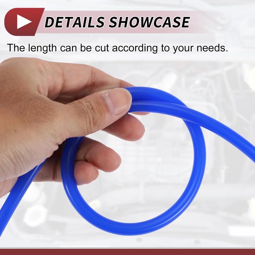 HEROFFIX Воздушный и силиконовый вакуумный шланг Высокотемпературный автомобильный вакуумный шланг 10 футов