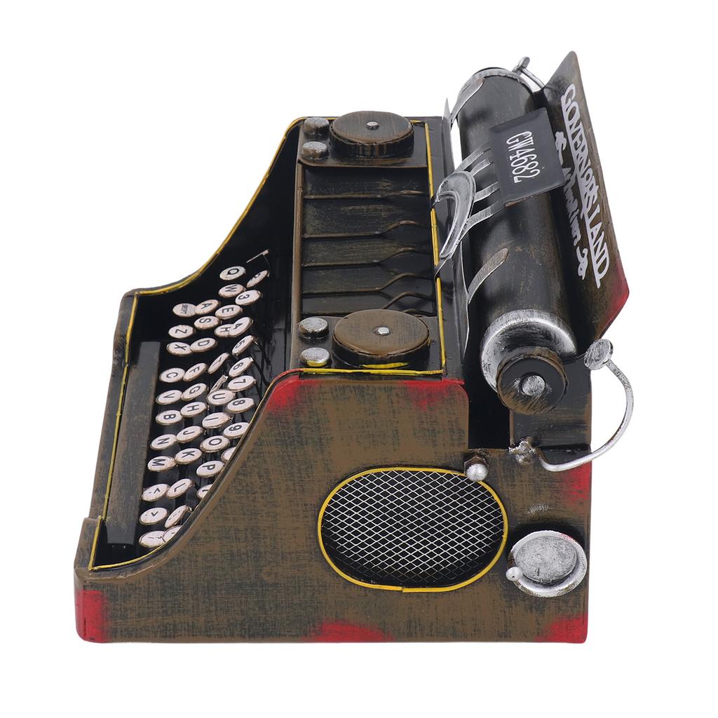 Retro Vintage Typewriter Decoration Sturdy Stylish Retro Typewriter Model Prop for Homes Living