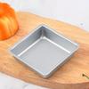4/6Pcs Square Mini Cake Mold Nonstick Bread Pizza Baking Tray 4 Inch Carbon Steel Cake Pan Baking Dish Mold Bakeware For Kitchen