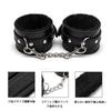Sexyhot SM Goods Restraints Handcuffs Foot Shackles Cross Shape Adjustable Eye Mask Bed Restraint Blindfold SM Beginner SM Play PU Set of 4