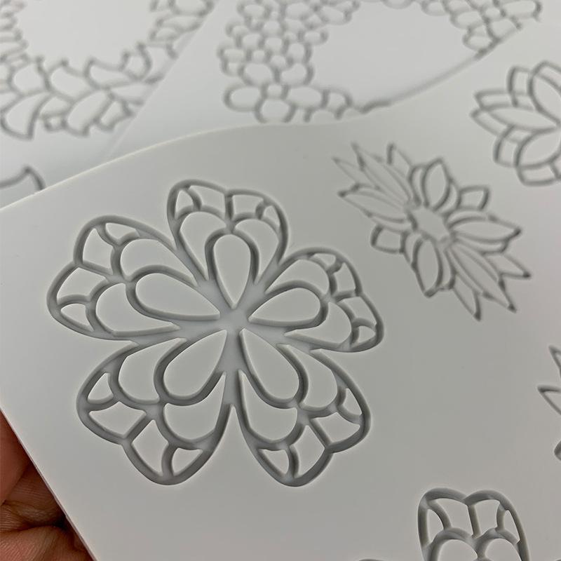 Многофункциональный круглый узорчатый кружевной коврик силиконовая форма для выпечки DIY цветок фруктовый торт декор инструмент для изготовления шоколадной помадки форма подарки