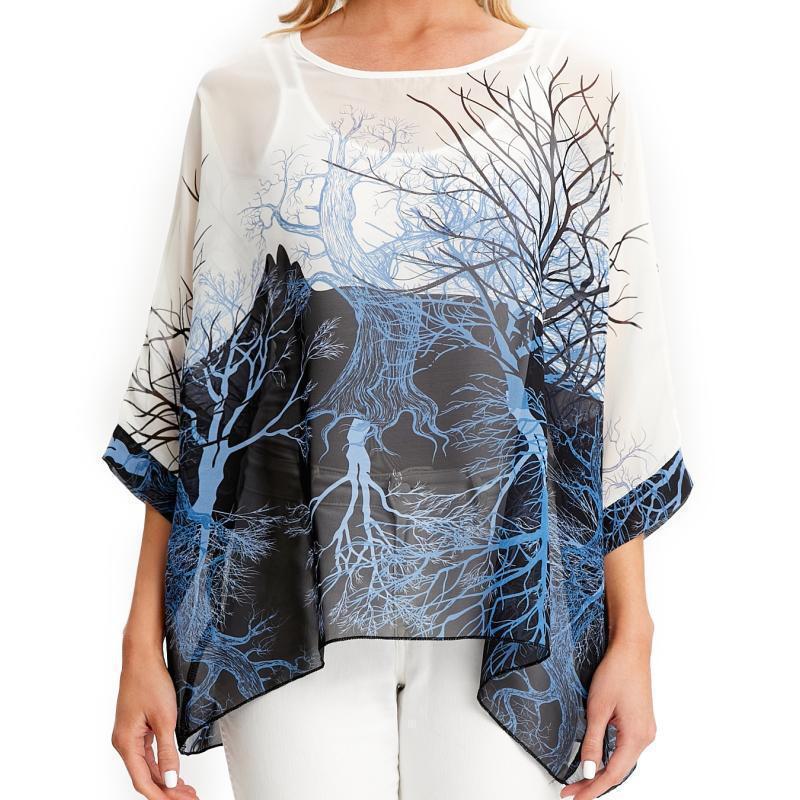 Женская рубашка с защитой от солнца из шифона 4 серии Bohemian