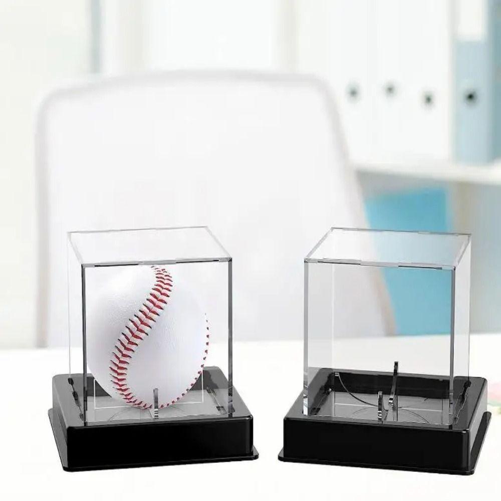 Acrylic Baseball Box UV Protection Storage Box Baseball Softball Baseball Display Case Team Sports