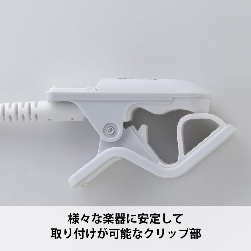 KORG Contact Microphone for Tuner WH White Clip-on CM-400