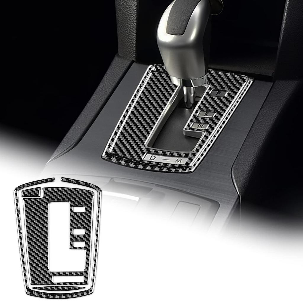 AIRSPEED Subaru Accessory Real Carbon Fiber Car Gear Shift Knob Panel Trim Cover Stylish Decal Subaru Interior Parts Interior Panel Legacy/Outback