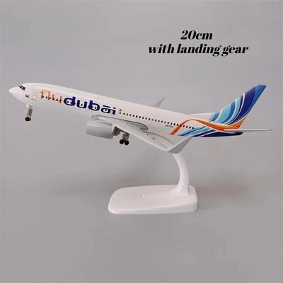 16/20 см Алюминиевый сплав Воздушный FLY DUBAI Авиалинии Boeing B737-800 Модель самолета Литье под давлением Воздушный Самолет Модель Самолета с колесами Шасси