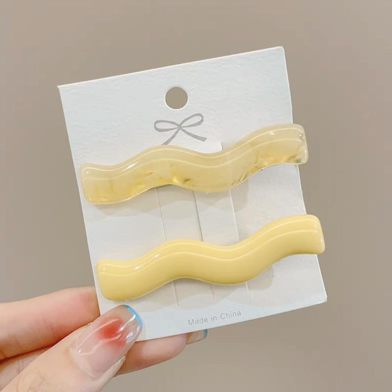 1 комплект, винтажные акриловые заколки для волос, корейские волнистые заколки с геометрическим рисунком, заколки для волос для женщин, аксессуары для волос, модные головные уборы для детей и девочек