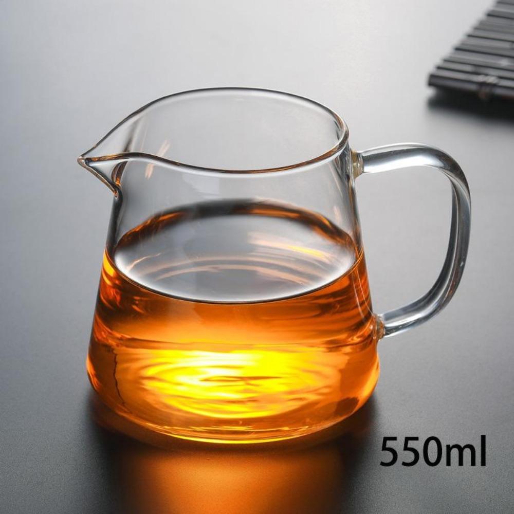 Heat-resisting Clear Glass Tea Pot Fair Cup Cha Hai Teapot With Infuser Puer Tea Brewing Kettle Pu Erh Gaiwan Set Pots Teapots
