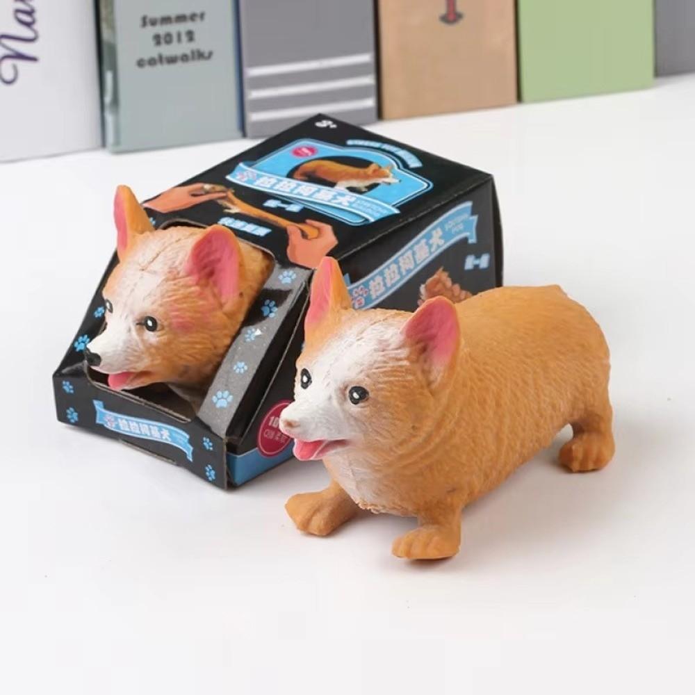 Slow Rebound Squeeze Toys Stress Relieve Corgi Dog Modeling Cute Pulling Toys Gift