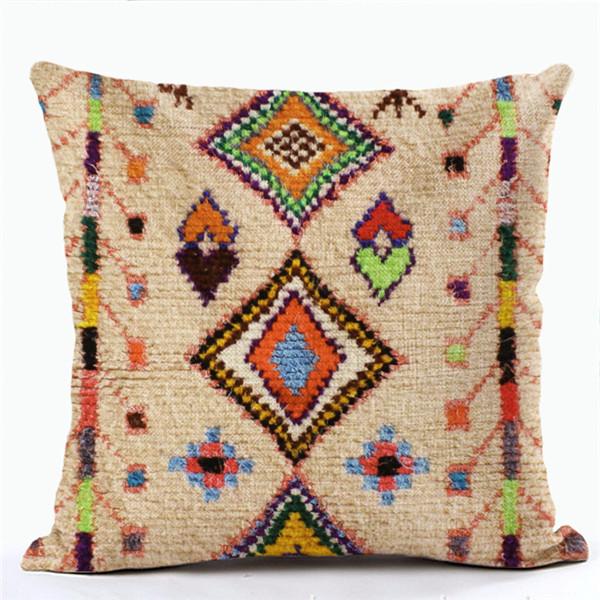 Ethnic Bohemian Throw Pillow Cover Bedroom Sofa Car Pillowcases Pillow Lumbar Pillow Sofa Pillowcase