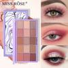 15 Colors Velvet Neutral Pigment Nude Eyeshadow Palette Make Up Baked Minerals Matte Shimmer Eye Shadow Plaet Cosmetic