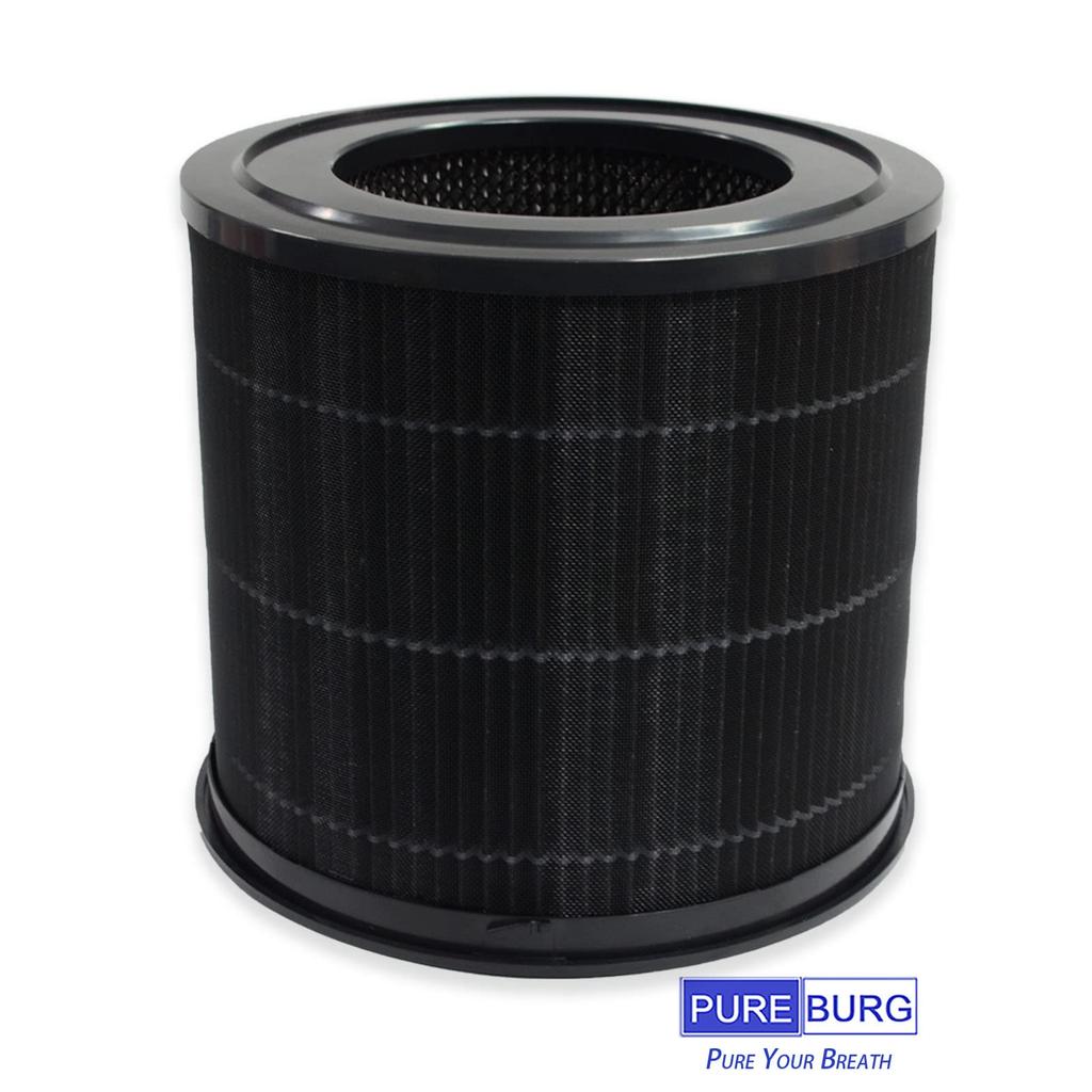 PUREBURG Сменный фильтр, совместимый с Smartmi P1 Air, 2 шт., H13 HEPA-фильтрация, активированный уголь, очиститель воздуха от пыли, ЛОС, запахов, 4-ступенчатый