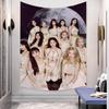 Korea Kpop Band LLoona Kpop Tapestry Microfiber Wall Hanging For Bedroom Living Room Decor Outdoor Festival Bar Background