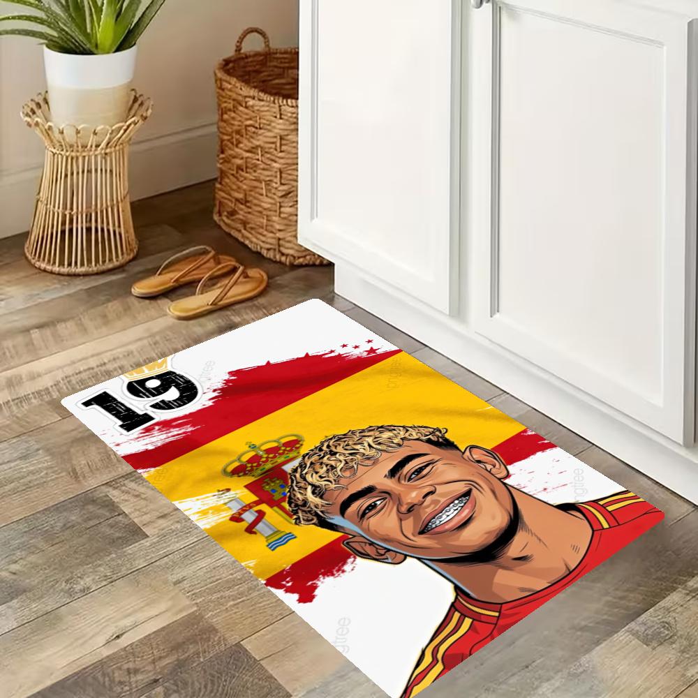 Lamine Yamal Kitchen Mats Durable Bathroom Pads Comfortable Rugs Carpets For Kitchen Home Office Sink Laundry Room Bathroom Decor