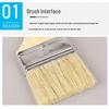 Churong Wood Handle Hog Bristle Paint & Cleaning Brush