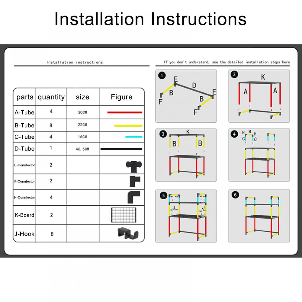 Kitchen Elevated Design Seasoning Rack Microwave Storage RackBilayer Oven Modern Minimalism Kitchen Accessories Organizer