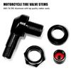 1 Pair Universal Motorcycle Wheel Tire Valves Stem Cap Air Tire Cover 90 Degree 17mm CNC Aluminum Tubeless Valve Stems 7 Color