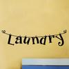 Мода Прачечная Письма Комната Наклейка На Стену Главная Спальня Декор Съемная Наклейка