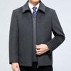 Autumn and Winter Double-sided Cashmere Woolen Coat Men's Middle-aged Wool Short Coat Casual Loose Dad Wear