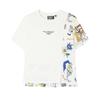 Heritage Series Cartoon Print Casual Short Sleeve T-Shirt Women Tops Cloud-Mushroom-White F11W528105F-WT
