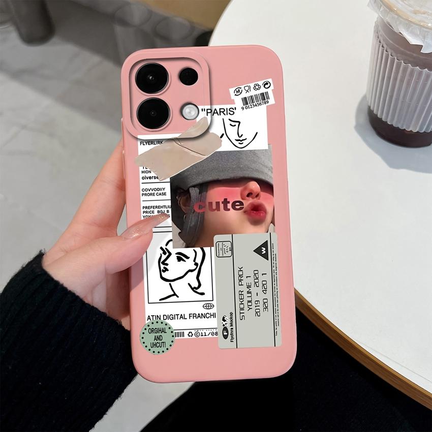 Для Oppo Realme 5 6 7 8 9 10 Pro Plus K12 A5 A5X чехлы для телефонов Sweet Girl Patterns Liquid Silicone Advanced Anti Slip Protective Shell для корпуса Oppo