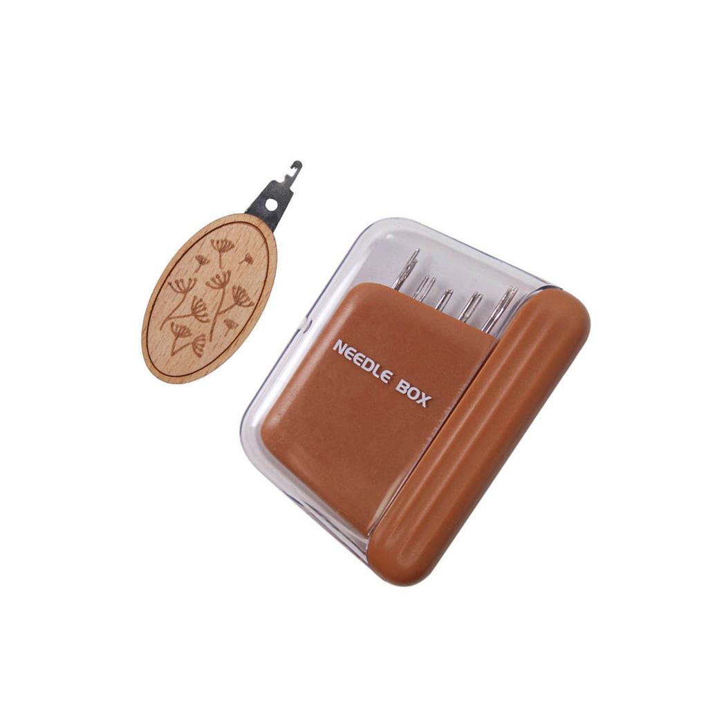 Набор из 10 швейных игл для ручного шитья с магнитной коробкой, металлическая вышивальная игла с нитевдевателем для шитья, квилтинга и вышивания