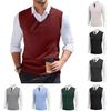 Men's V-neck Vest Sleeveless Knitted Pullover