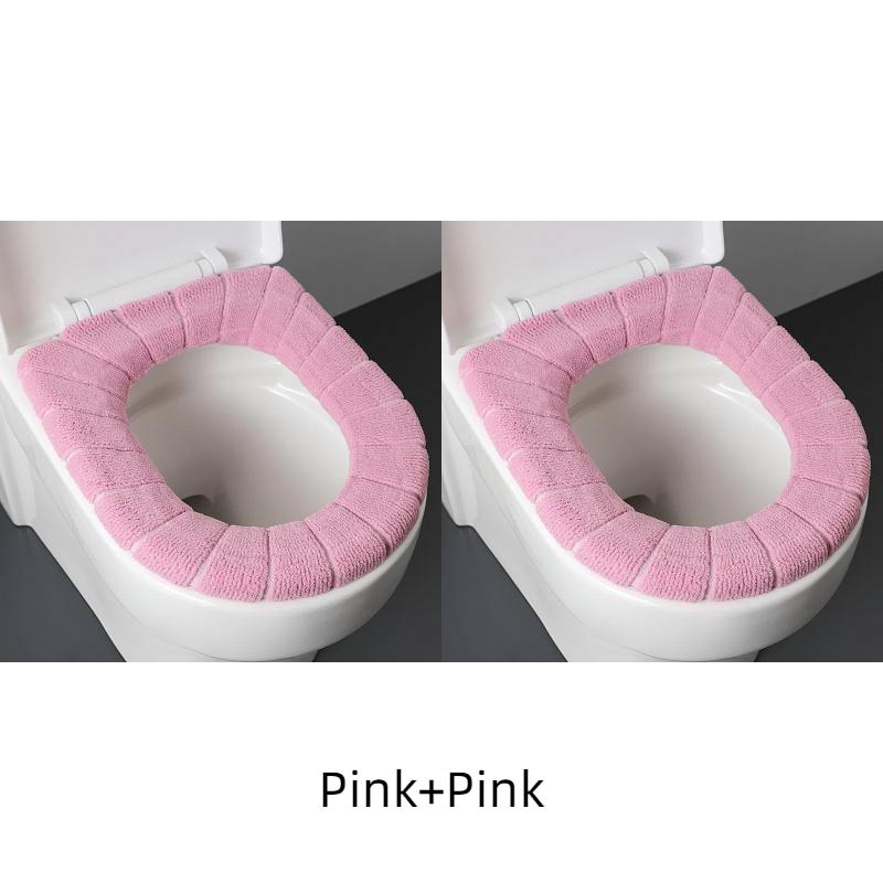 2856A Утолщенная плюшевая O-образная подушка для унитаза Скандинавская универсальная накладка на сиденье для унитаза Подушка для унитаза с флисовой подкладкой Крышка для унитаза
