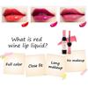7g Lip Tint Waterproof High Pigmented Natural Wine Red Korean Style Makeup Liquid Lipstick Gloss for Female