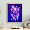 5D DIY Diamond Painting Purple Wind Chimes Cross Stitch Kit Mosaic Diamond Embroidery Rose Full Round Square Drill Home Decoration