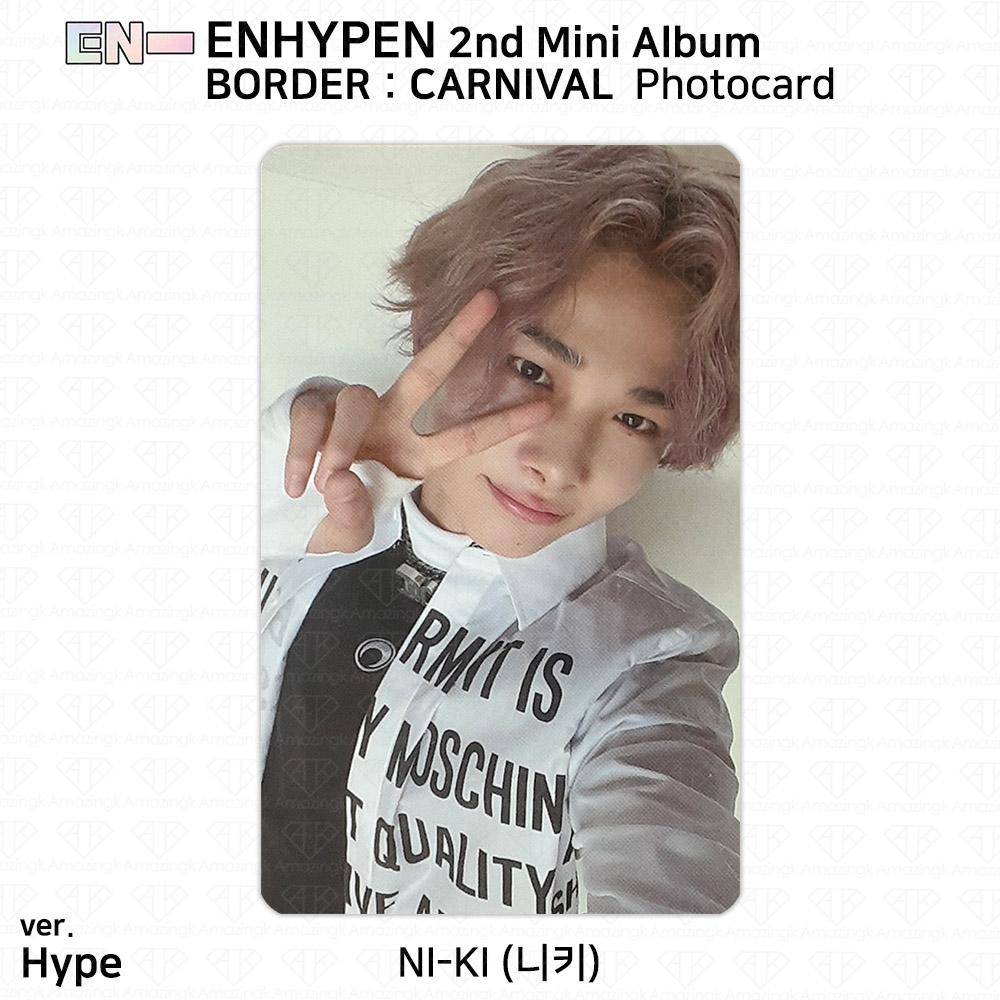 ENHYPEN 2-й мини-альбом Border Carnival, официальная фотокарточка Up Hype Down Ver. KPOP