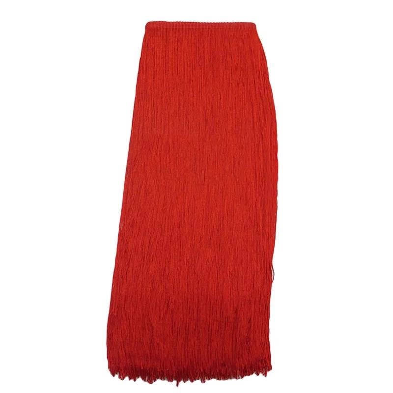 50/100cm Width Polyerter Tassel Lace Trim Ribbon Fringes For Sewing Curtains Latin Dress Tassels Trimmings Accessories Crafts
