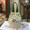 Новый холщовый набор Портативная сумка-тоут Термокружка Тушеная чашка Защитная сумка Термоизоляционная сумка-ведро Ручная сумка для мамы