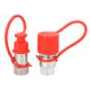 2Pcs Hydraulic Quick Couplers Flat Face 14in NPT Quick Connect Fittings Couplings with Covers for