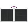 Fence Panel Gray 1218x186 cm WPC