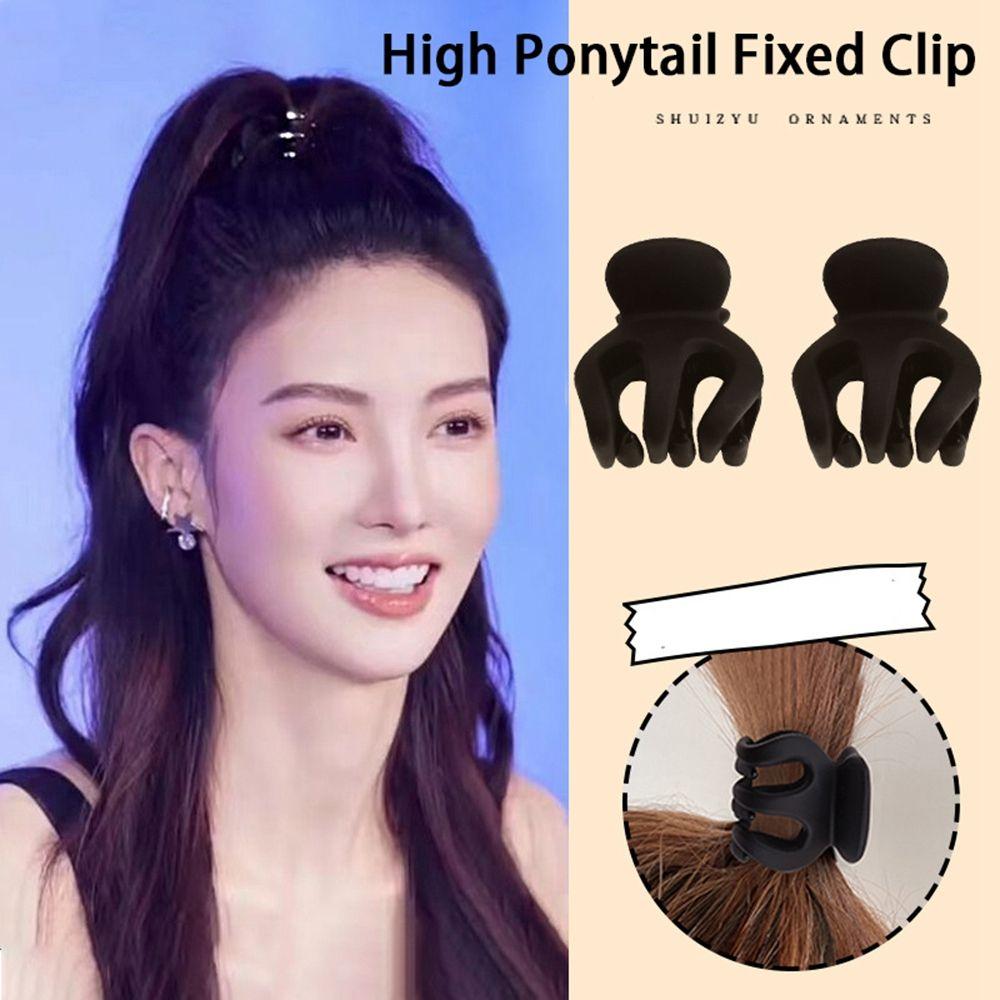 MIni Hairpin Black Girls Hairpin High Ponytail Fixed Clip Small Hair Claw Korean Style Hair Clip
