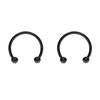Two Stainless Steel Horseshoe Hoop Nose Ring Earrings Body Piercing