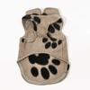 Stand Collar Pet Sleeveless Jumpsuits Warm Pullover Sweatshirt Dog Paw Pattern Vest  Autumn Winter