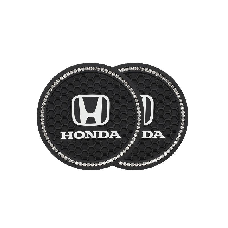 AQU3 Honda Car Cup Holder Mat Exclusive Car Interior Water Cup Mat For Honda Civic FIT Accord Prelude CRV 5th City CRZ CRX Jazz HRV