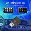 Bluetooth 5.0 Wireless CarPlay Android Auto Wireless Adapter Smart Mini Box Plug And Play WiFi 5GHZ Fast Connect For 99% Cars