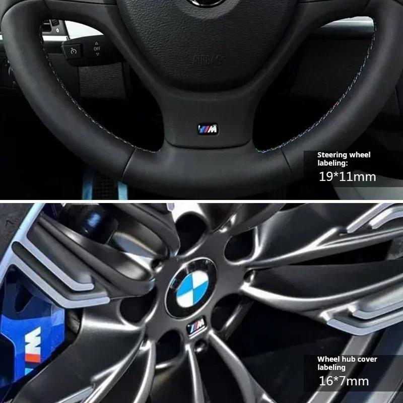 Значок Mpower Mtech Наклейка на колесо Автомобильная наклейка BMW Для BMW E90 E60 F30 F10 G01 G20 G30 E84 F48 F39 F25 G01 F15 G05 Декоративная крышка