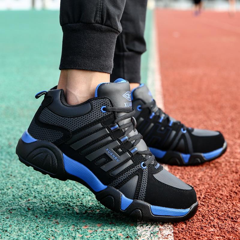 Импортная торговля, спортивная обувь больших размеров, мужская новая износостойкая повседневная обувь, мужские кожаные дорожные амортизирующие кроссовки для бега