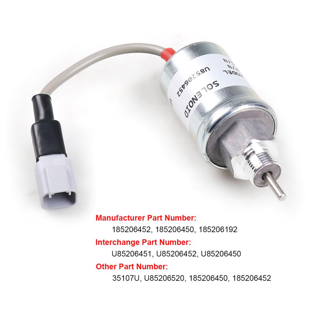 Электрический U85206452 соленоид отключения для 402D 403D 404C 403C 12 В соленоидные клапаны отключения подачи топлива