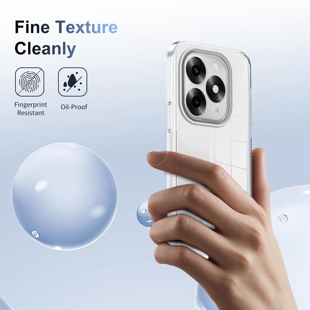 KEYSION Прозрачный чехол для телефона для Itel S23+ S23 Мягкий ТПУ+ПК Противоскользящий HD Прозрачный Ударопрочный Задняя крышка для телефона для Itel A70