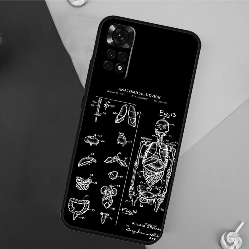 Медицинский Человеческие Органы Мозг Чехол Для Xiaomi Redmi Note 13 14 Pro 12 11 9 10 9S 10S 11S 12S Redmi 14C 10C 12C 13C Чехол