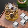 Stainless Steel Ice Cubes Quick-frozen Recyclable Quick-chilled Grains Ice Wine Stone Metal Ice Grains Red Wine Whiskey Beer Ice Cubes