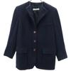 90s Wool No Color Jacket 38 Navy Old Women Used
