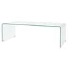 VidaXL Coffee Table 98x45x30 Cm Tempered Glass Transparent